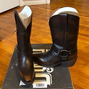 Dingo Ride A Way Brown Leather Western Boots Size 6.5